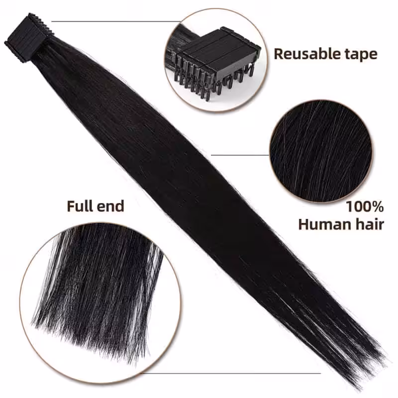 6D Hair extensions 2nd generation, 100g color 1 new3