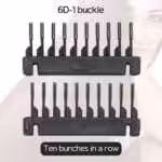 6D hair extensions buckle first generation black 02