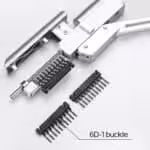 6D hair extensions buckle first generation black 03