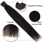 6D Hair extensions 2nd generation, 100g color 1b new3