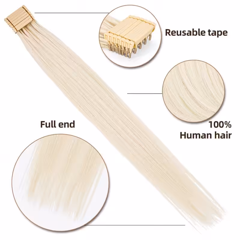 6D Hair extensions 2nd generation, 100g color 60 new3