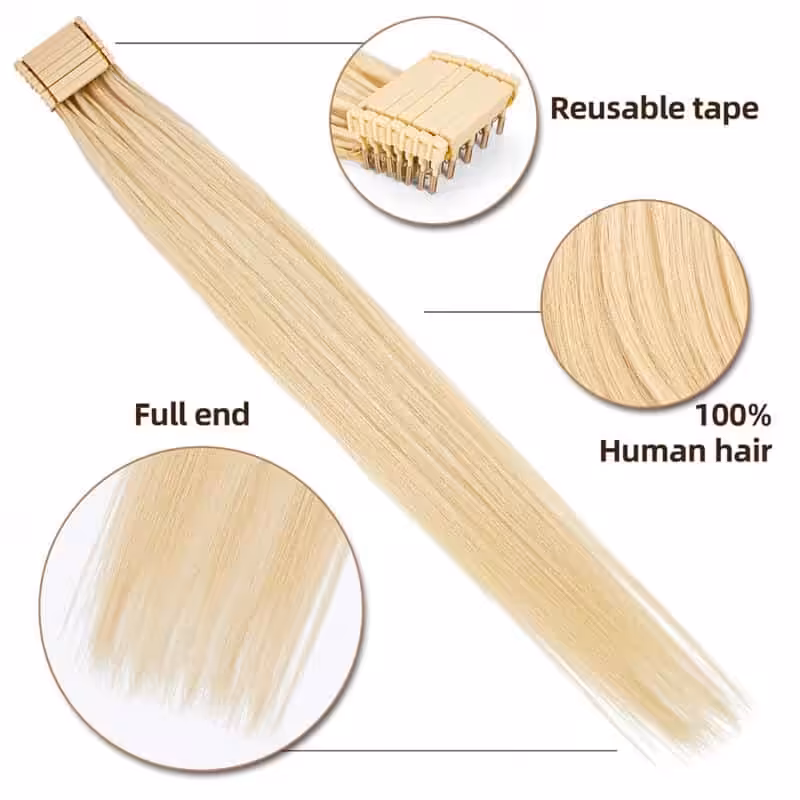 6D Hair extensions 2nd generation, 100g color 613 new