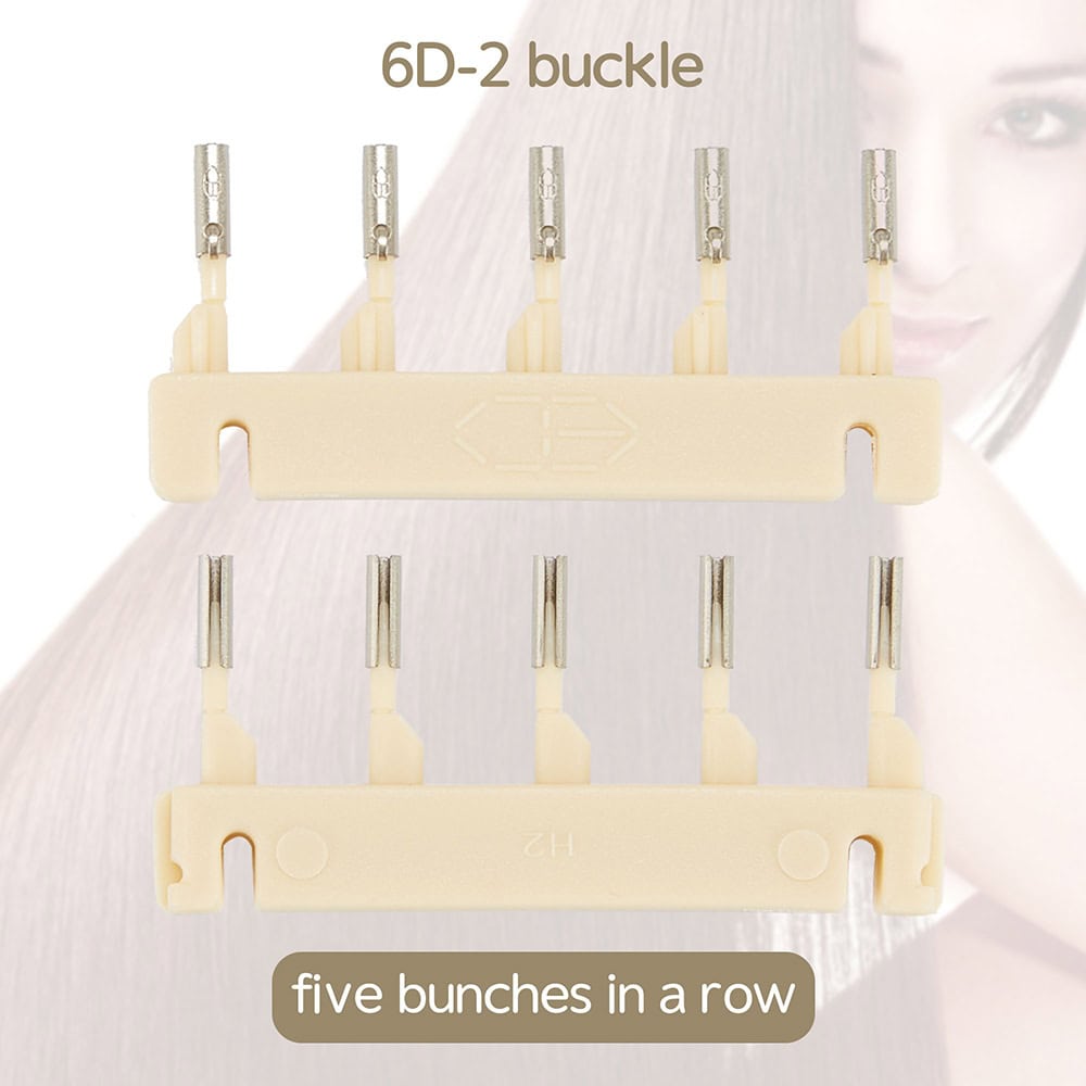 Extensiones de pelo 6D hebilla 2ª generación 02